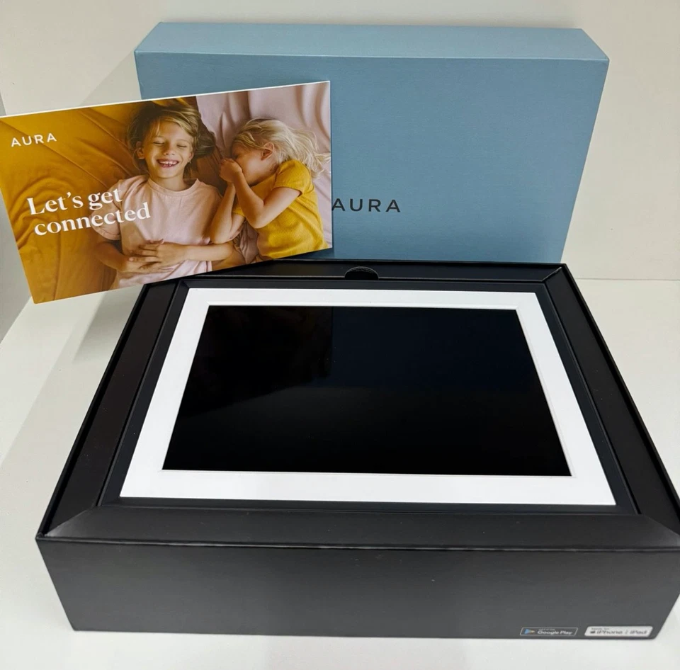 MARCO DE FOTOS DIGITAL AURA-AURA TALLADOR GRAVA/BLANCO 10.1"-MARCO DE FOTOS DIGITAL WIFI Foto 2 de 4