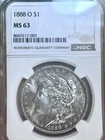 1888 O MORGAN DOLLAR  NGC CH BU   ,  PREMIUM COIN