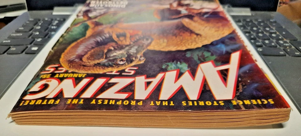 Amazing Stories Vol 23 #1 January 1949 Dinosaur Destroyer Vintage Pulp - Image 4 of 4