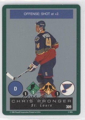 1995-96 Playoff One on One Challenge Chris Pronger #309 HOF 1h9