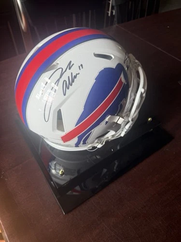 Buffalo Bills Autographed Helmet Josh Allen & Stefon Diggs Beckett Certified