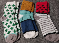Fuzzy Socks for Women 6 Pairs Cozy Colorful Warm Slippers Lounge House New