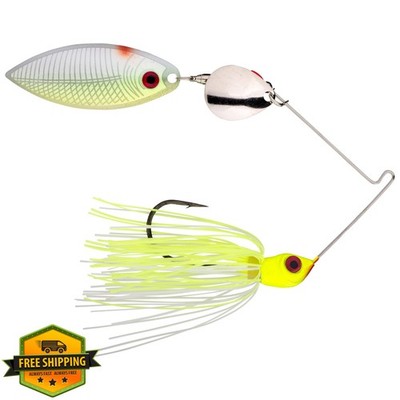 Strike King Red Eye Spinnerbait 3/8oz Chartreuse White
