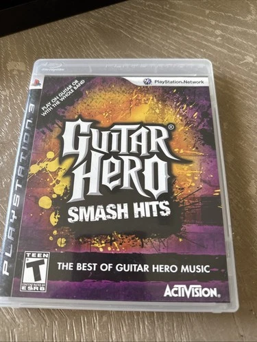 Guitar Hero: Smash Hits PS3 (Sony PlayStation 3, 2009) w/Manual - Tested Good