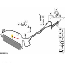 BMW 4 Gran Coupe G26 Getriebeölkühler 17219494828 NEU Original