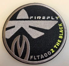 FIREFLY FLTA002~ "The Black" NASA Rocket 4" GENUINE Contractor/Promotional PATCH