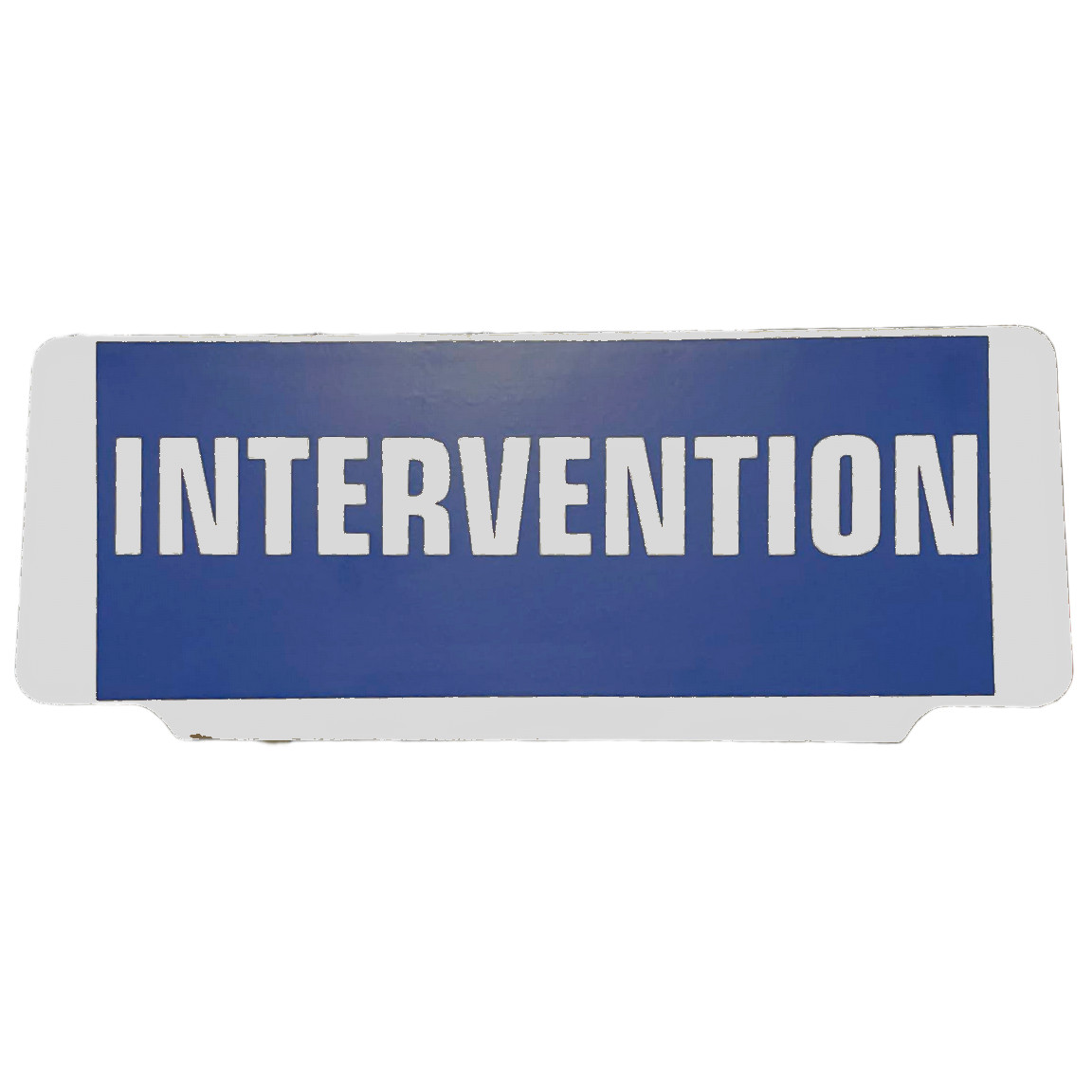 Plaque pare-soleil INTERVENTION pour stationnement rapide de véhicule d'urgence