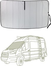Front Windshield Window Cover For Ford Transit Van Medium High Roof Cool Gray