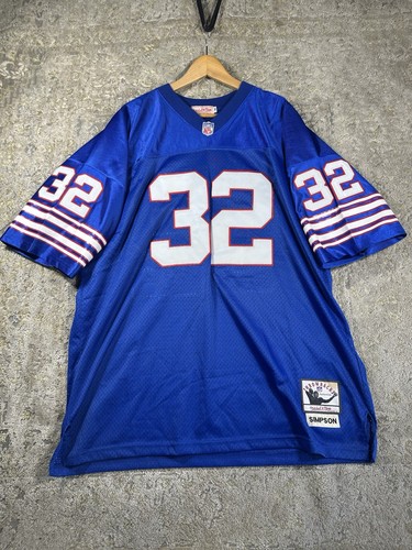 Vintage Mitchell and Ness OJ Simpson Buffalo Bills Throwback Jersey Size 54 XXL