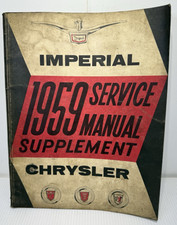 1959 Chrysler Imperial Service Manual Oem Original Repair Book Mopar Vintage Vtg