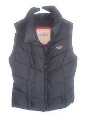 Hollister kids Puffer jacket vest black boys/girls Sz S EUC