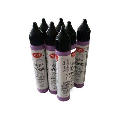 Candle Wachs Pen Violet Lot Of 7