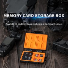 24 slots Memory Cards Storage Case Box V1 for DJI SD Card TF Card Nano SIM Card