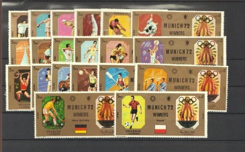 Olympic Games 1972 , Sharjah  - Stamps  ( 20 x )  - perf