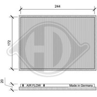 Diederichs Innenraumfilter Pollenfilter FüR Hyundai I30 Kombi FD DCI0161