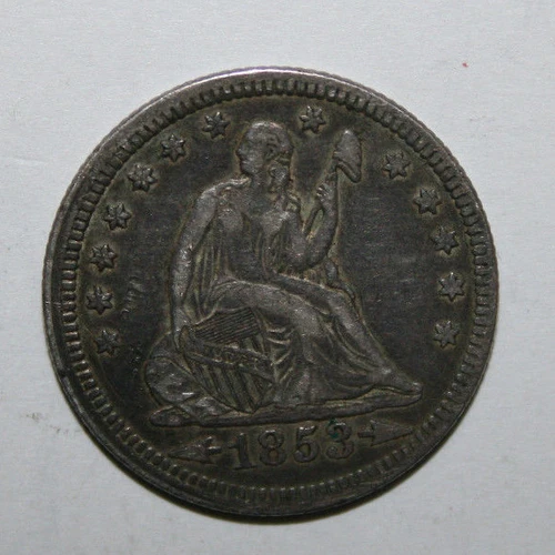 1853 SEATED LIBERTY QUARTER (WITH ARROWS & RAYS)  CD03