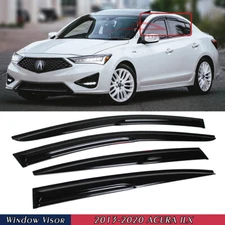 For 2013-2022 Acura ILX JDM Wavy Mugen Style Window Visors Rain Guards Vents