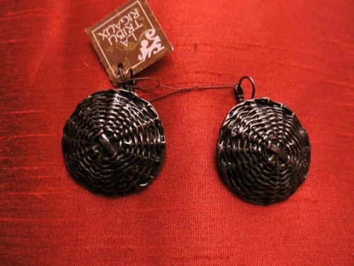 Boucles D'oreilles Clips En étain Argenté Vieilli - Tribu Rigaux - Style Tribal