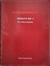 Alan Hoddinott Sonata no. 4 for violin and piano