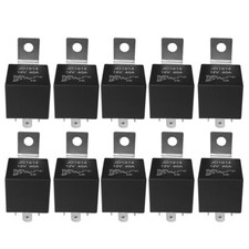 10pcs 5-Pin 12V Relay Switch SPDT 30/40 Amp 12-Volt Vehicle N8W4-