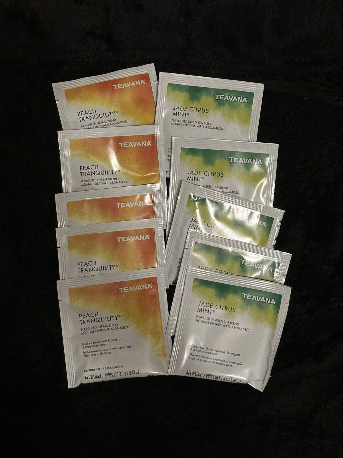 STARBUCKS MEDICINE BALL TEAVANA JADE CITRUS MINT PEACH TRANQUILITY 10