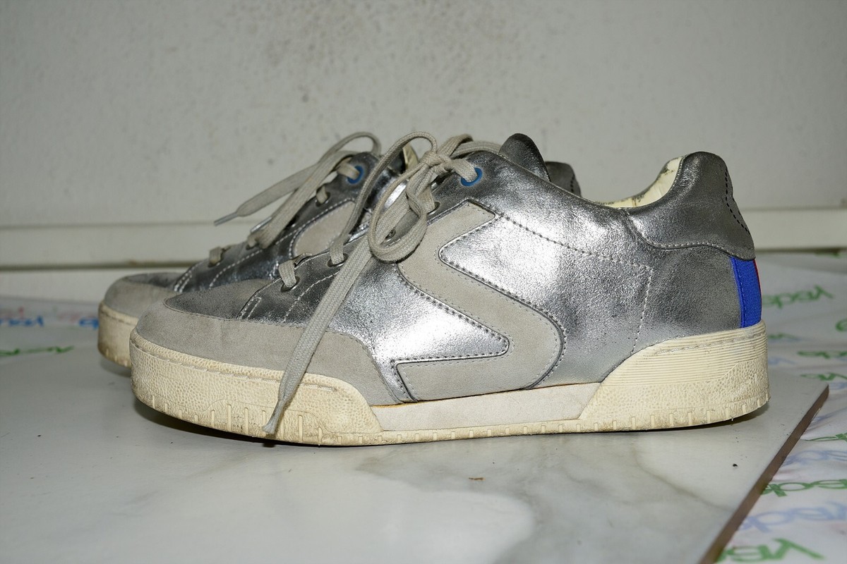 Stella McCartney Sneakers Leather Silver Women 38 | eBay