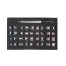 37-Piece Leather Stamping Tool Set Numbers and Alphabet Professional Quality
