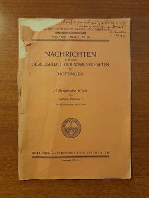 Hellenistische Köpfe / von Gerhard Krahmer
