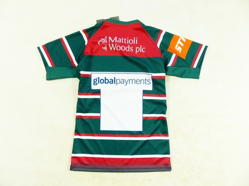 ❤️ NEW !! RUGBY SHIRT LEICESTER TIGERS KUKRI 2017/18 PLAYING HOME JERSEY SIZE: M - Picture 6 of 7