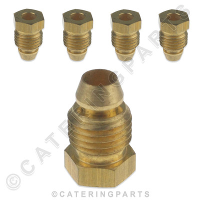 CPUK PIC29 PACKUNG 5 x 3/16'' CCT ABREISSBARE MESSINGMUTTER & HÜLSE ZWINGE GASSCHLAUCH