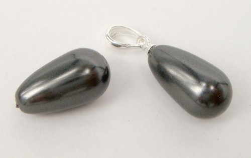 Genuine SWAROVSKI CRYSTAL PEARL #5816 DROP HALF DRILLED ~ Variable Color & Size - Picture 12 of 24