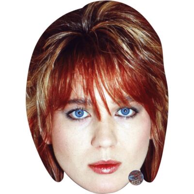 Juliane Werding (80s) Celebrity Mask, Flat Card Face