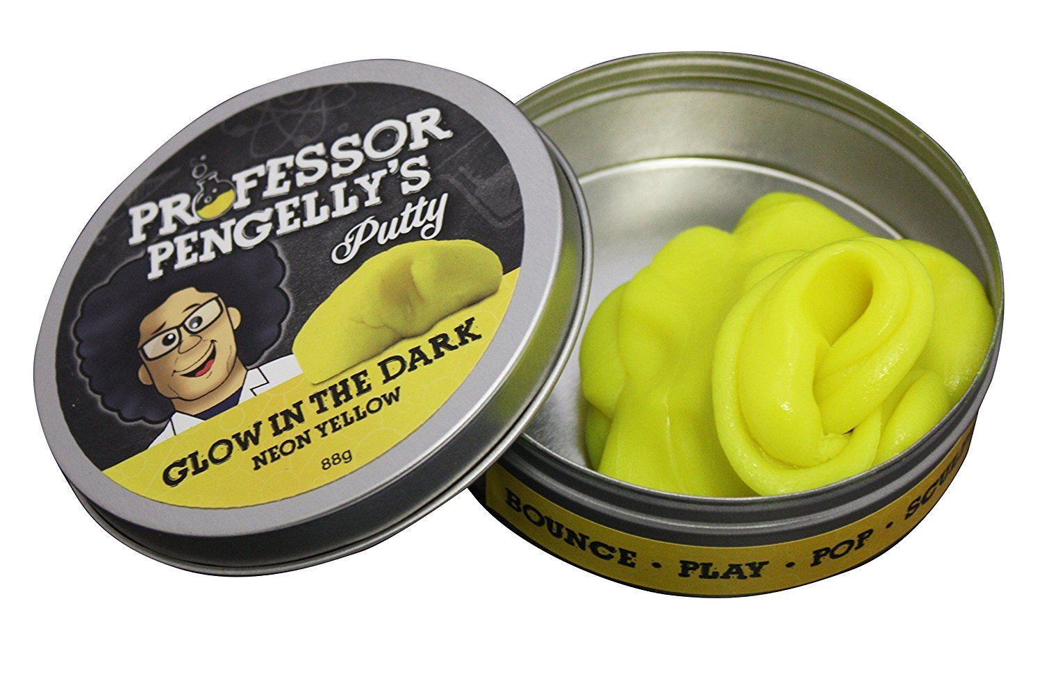 Proffessor Pengelly's Putty Glow in the Dark Neon Yellow Stress Relief Fidget