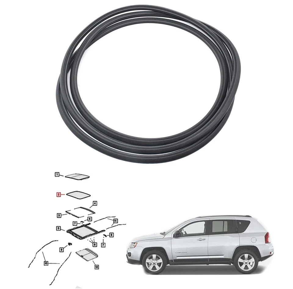 Junta de impermeabilización 5183172AA para techo corredizo para Dodge Journey 2009-2018 Foto 3 de 4