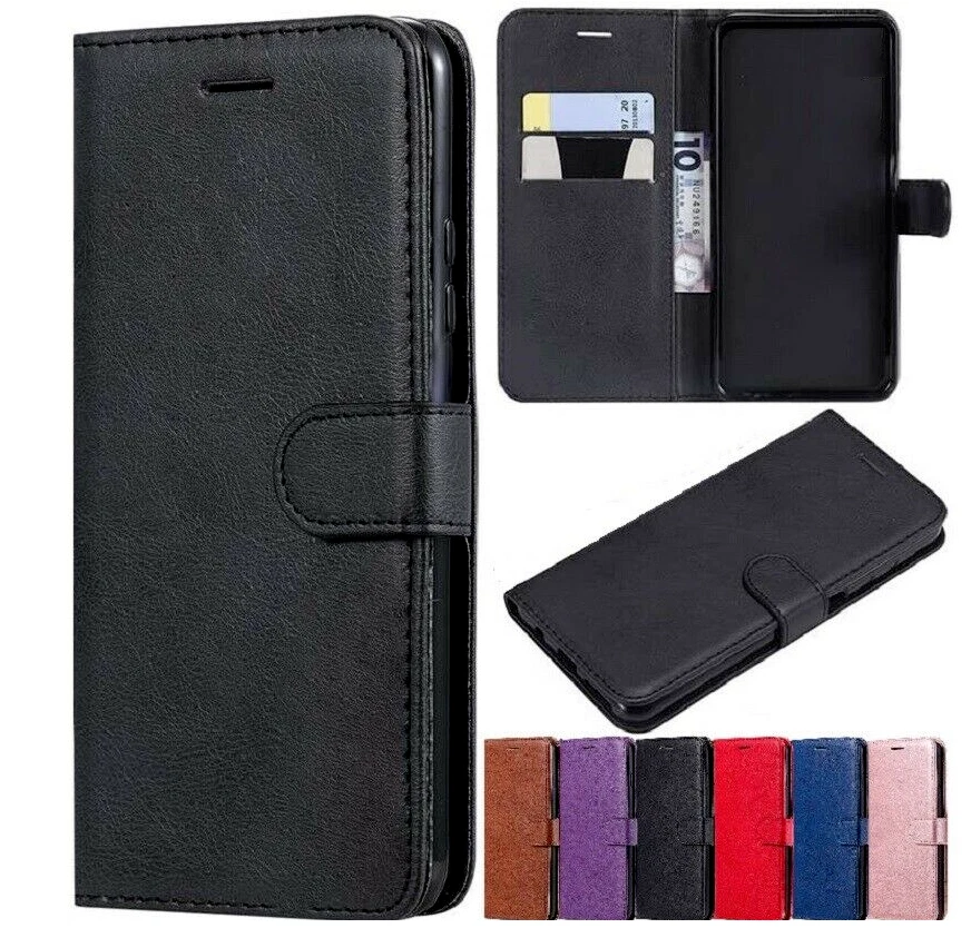 Leather Wallet Book Magnetic Flip Case Cover For iPhone 15 Pro Max 14 Plus 13 12 - Image 2 of 4