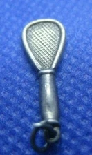 Sterling Silver Tennis Racket Charm