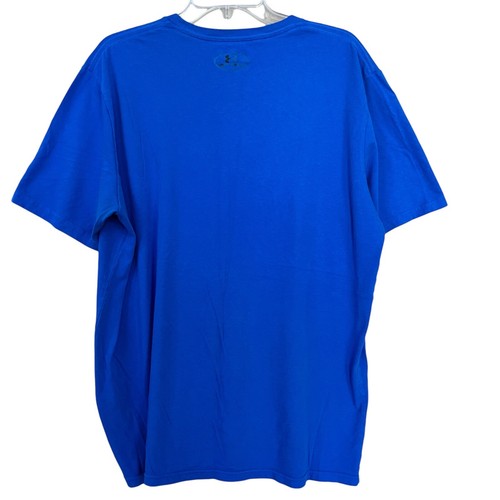Under Armour TShirt Adult XL Blue White Heat Gear Loose Own The Court Workout - Picture 8 of 13