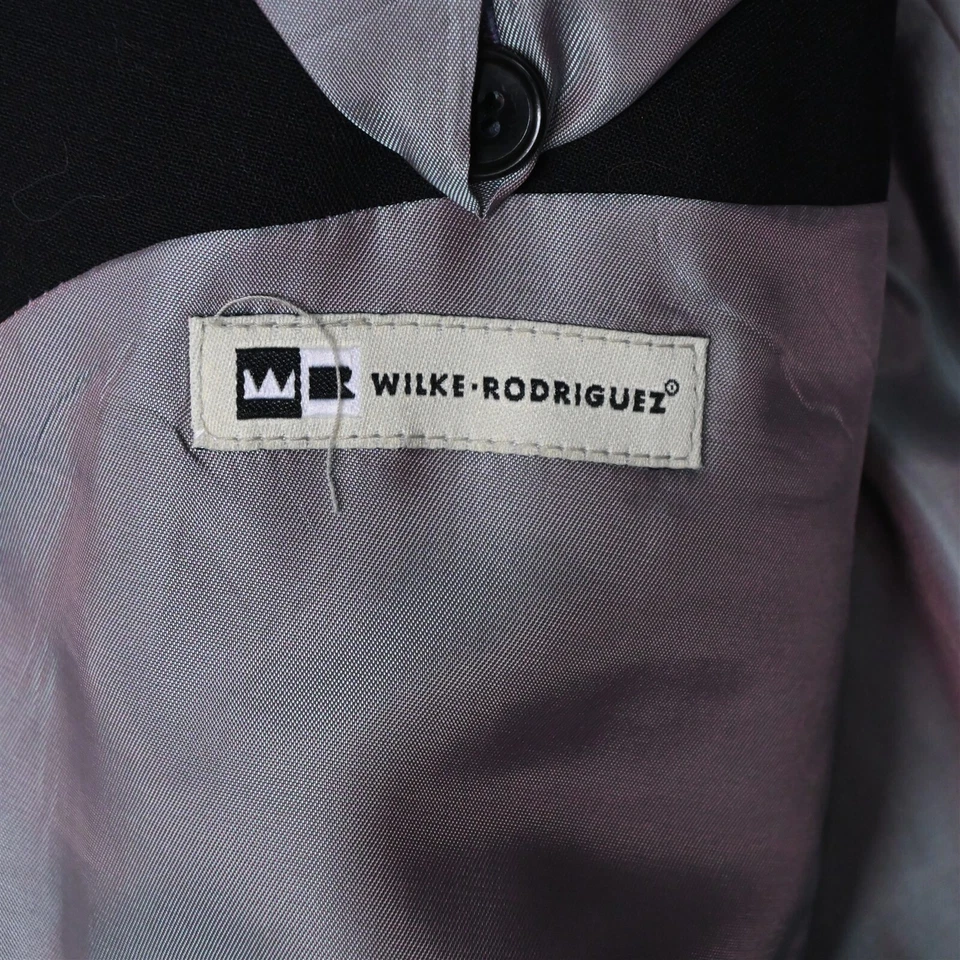 Blazer Traje Chaqueta Abrigo Deportivo Wilke Rodriguez 42R Negro Lana Elástica Para Hombre Foto 4 de 4