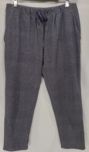 Lululemon Womens 10 Pants Jet Crop Heathered Gray Purple Slate Soft 24" Crop Tie - Picture 3 of 11