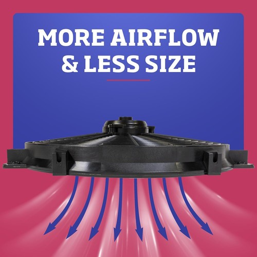 Flex-A-Lite 104695 (11624) 24Volt 16" Trimline Auxiliary Reversible Electric Fan - Picture 6 of 6