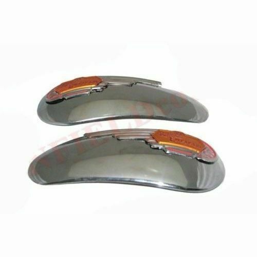 Petrol Tank Side Panel Plate With Monogram Badge For Royal Enfield Bullet - Bild 3 von 10