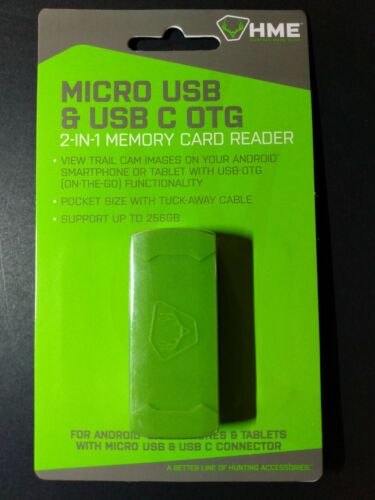 Stealth Cam 2 in 1 lettore di schede di memoria Hme-sdcrand sd e micro sd per Android