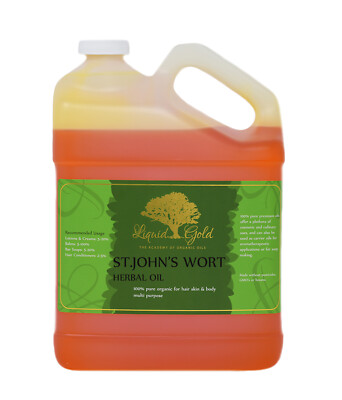 Gallon Premium Liquid Gold St.John's Wort Herbal Oil Pure Organic Skin Hair Nail