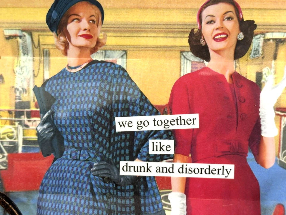 Bandeja para servir Anne Taintor vamos juntos como borrachos y desordenados Foto 4 de 4