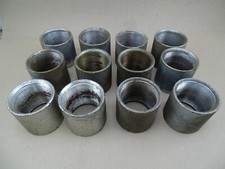  12 2-1/2 IN. NPT, 2.500" Steel Threaded Pipe Coupler, Galvanized Iron, USA