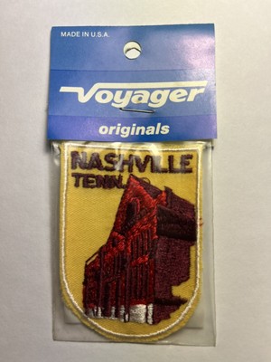 Vintage Voyager Originals 1970's Iron On Sew On Patch NASHVILLE Ryman Auditorium