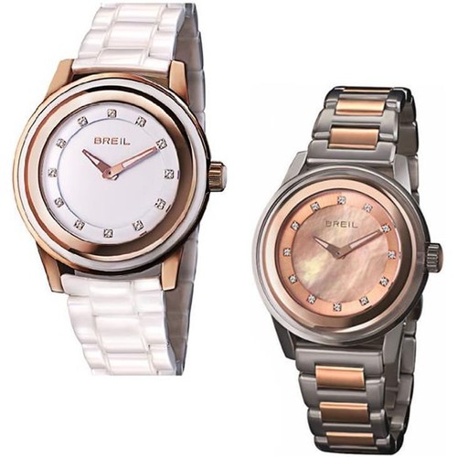 Orologio Solo Tempo Donna Breil Cassa acciaio PVD Oro Rosa Ceramica | eBay