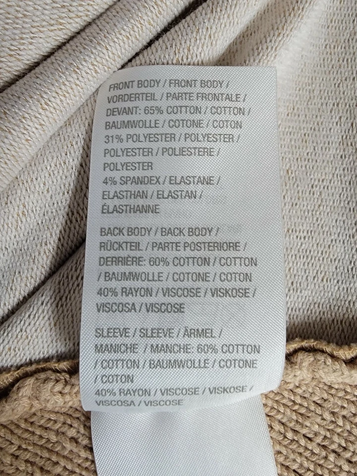 Blusa H by Halston Feminina Suéter Camisa Top Tamanho 3X Marrom - Imagem 4 de 4