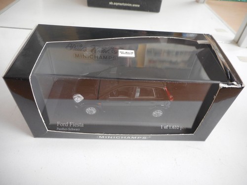 Minichamps 2001 Ford Fiesta in Black on 1:43 in Box - Bild 1 von 2