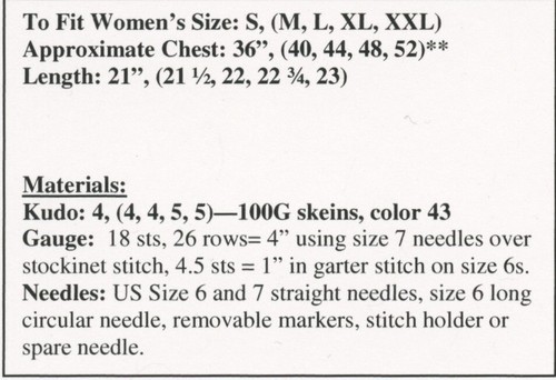 Plymouth KNITTING PATTERN 2523 Kudo Woman's Open Front Cardigan - Picture 2 of 2